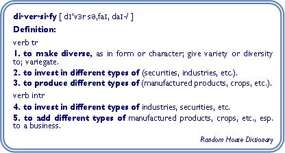 Definition of 'diversity'